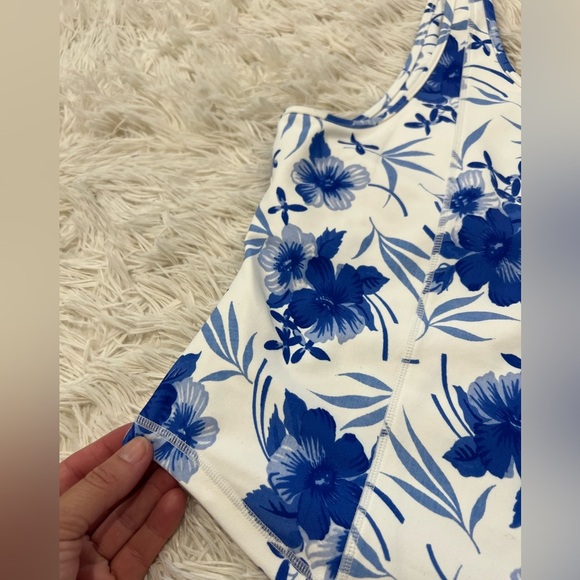 LoveshackFancy Indigrina Peplum-Hem Tank Top - Size XL - Picture 3 of 8